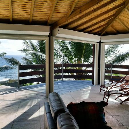 Wild Paradise: Villa vue mer piscine à débordement Le Moule Extérieur photo